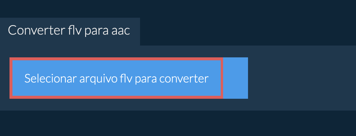 Converter flv para aac