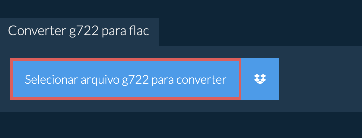 Converter g722 para flac