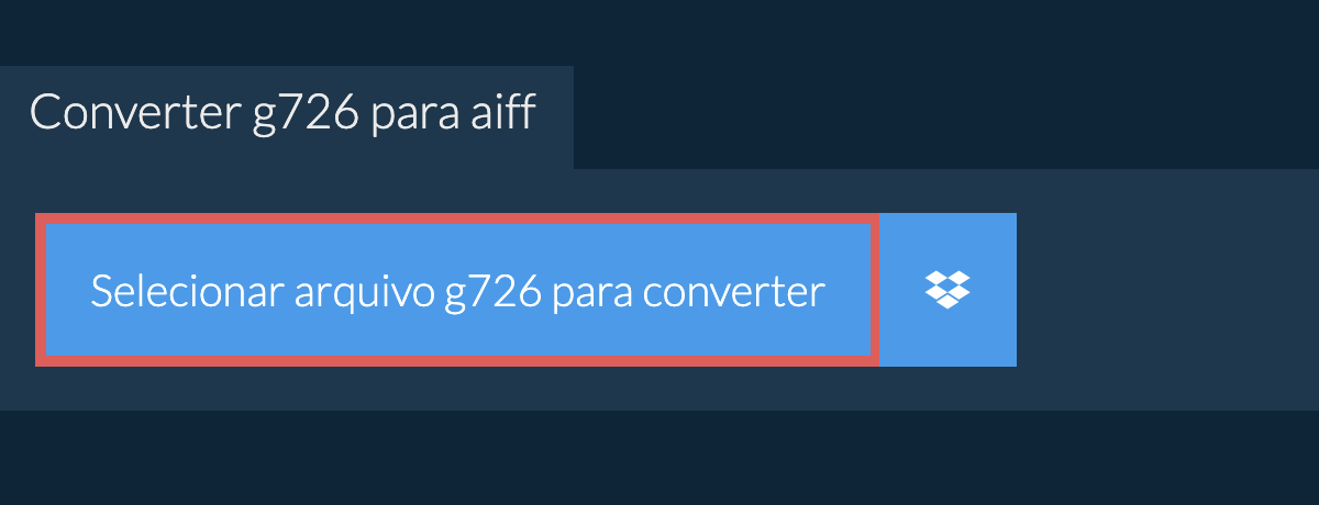 Converter g726 para aiff