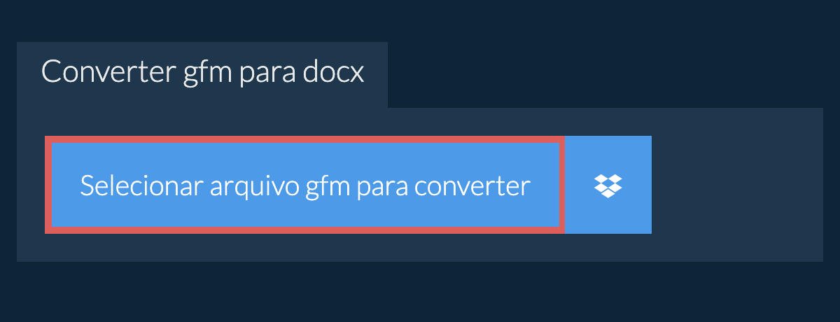 Converter gfm para docx