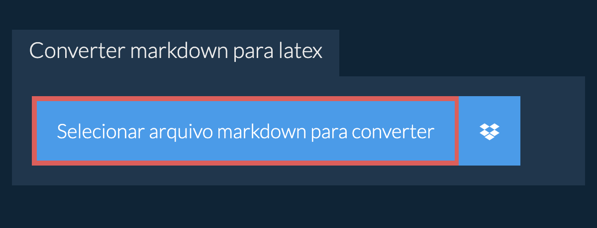 Converter markdown para latex