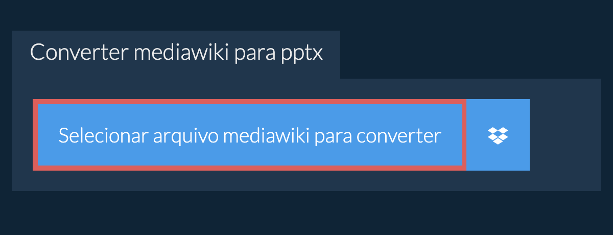 Converter mediawiki para pptx