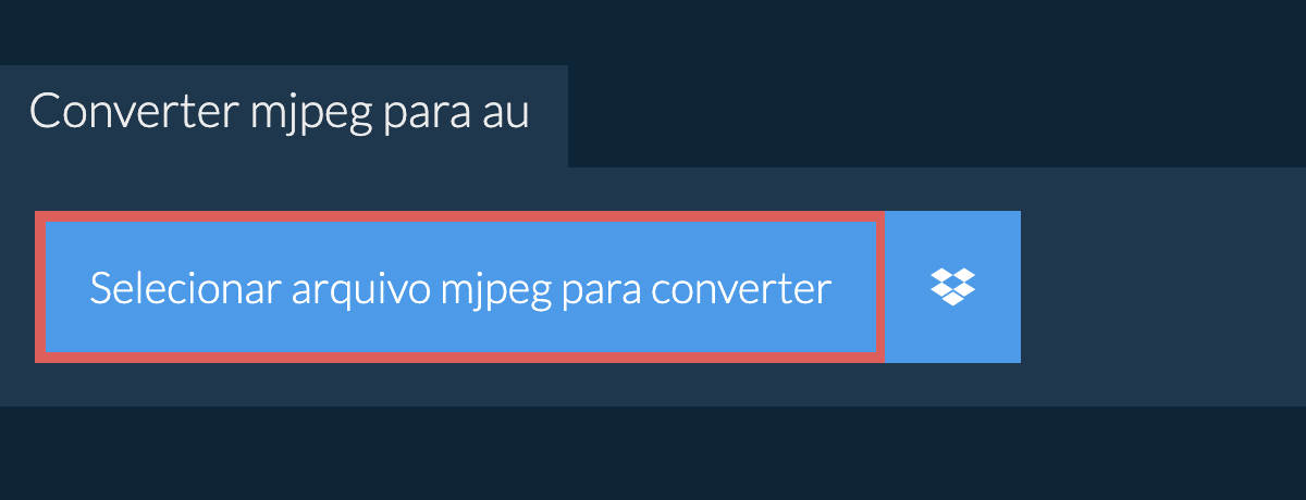 Converter mjpeg para au