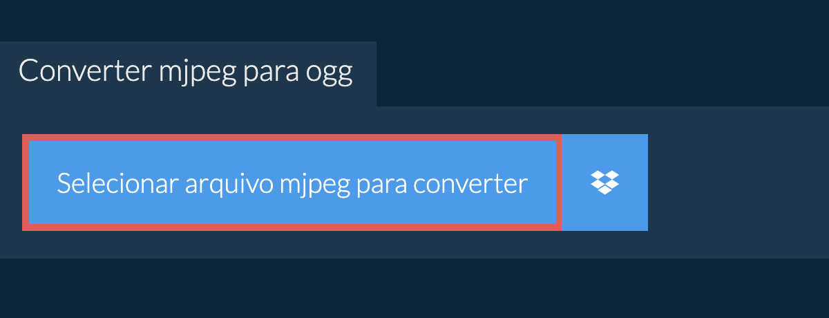 Converter mjpeg para ogg