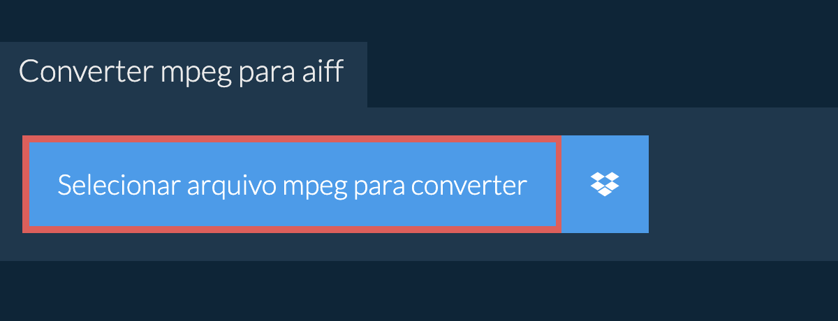 Converter mpeg para aiff