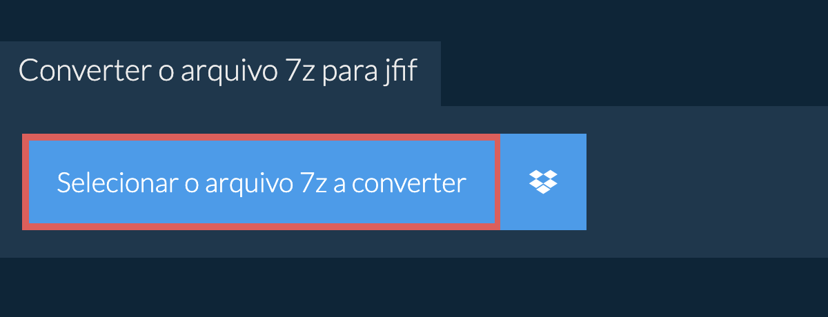 Converter o arquivo 7z para jfif