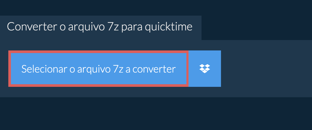 Converter o arquivo 7z para quicktime