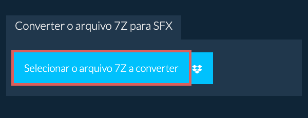 Converter o arquivo 7Z para SFX