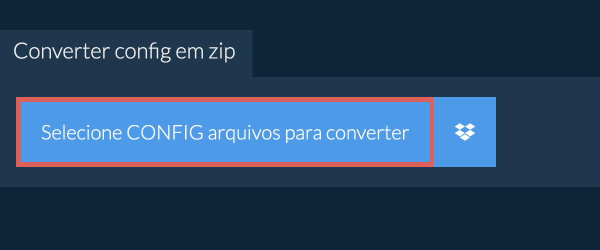 Converter config em zip