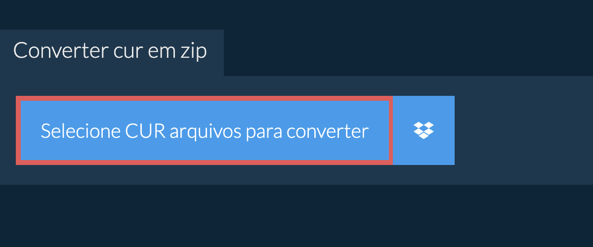 Converter cur em zip