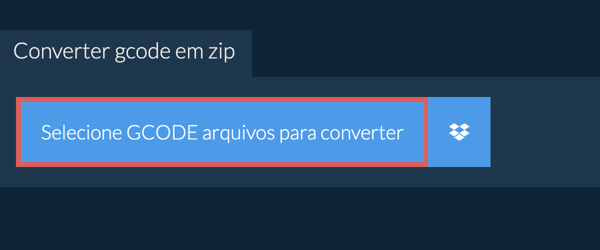 Converter gcode em zip