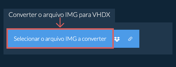 Converter o arquivo IMG para VHDX