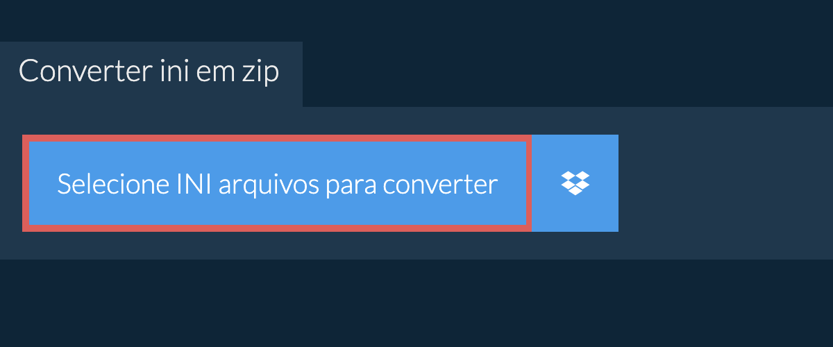 Converter ini em zip