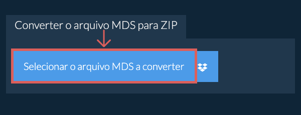 Converter o arquivo MDS para ZIP