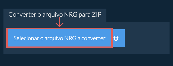 Converter o arquivo NRG para ZIP