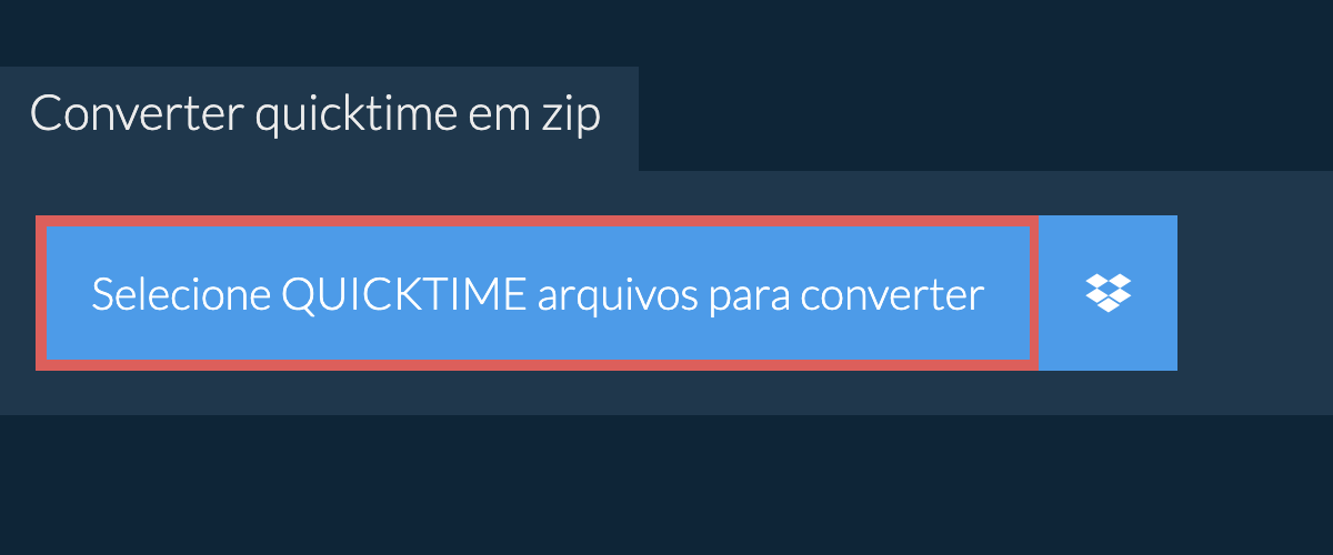 Converter quicktime em zip