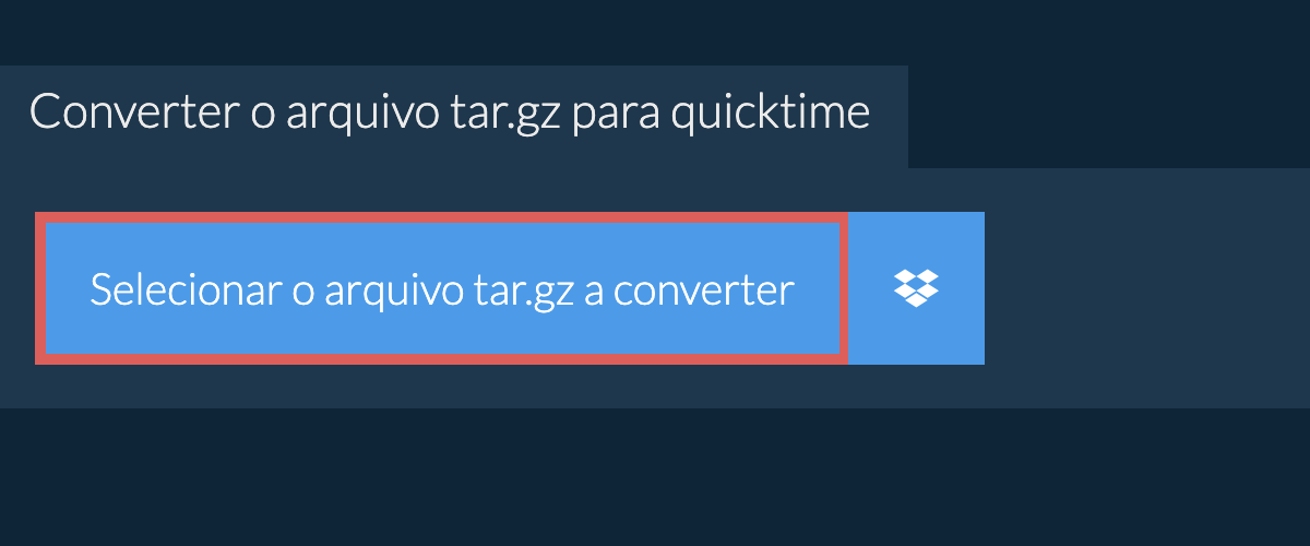 Converter o arquivo tar.gz para quicktime