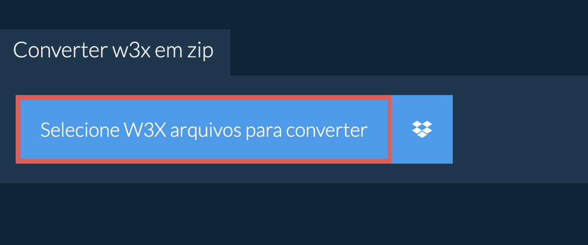 Converter w3x em zip