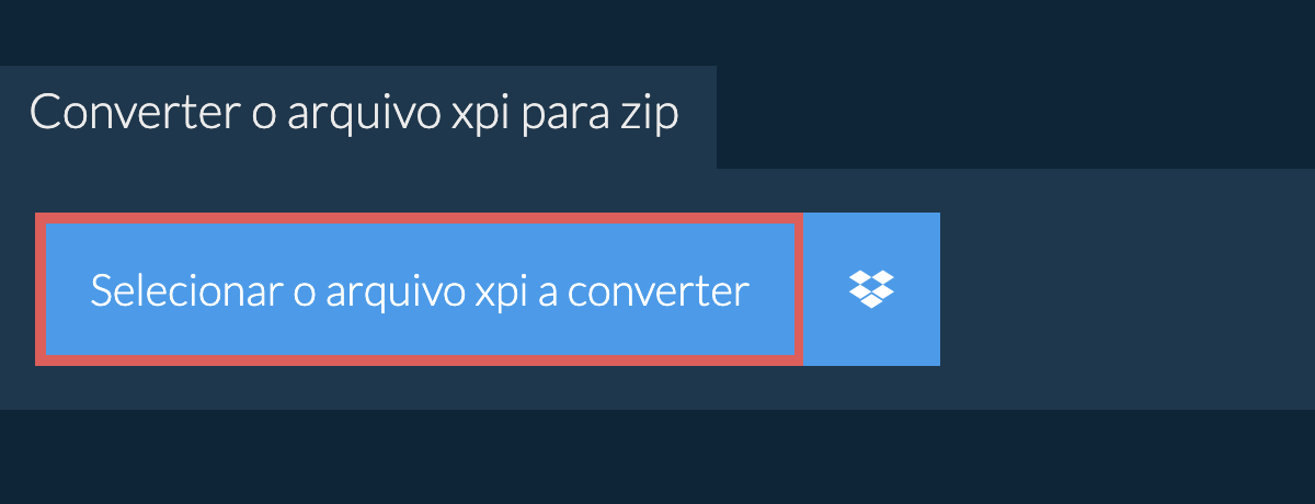 Converter o arquivo xpi para zip