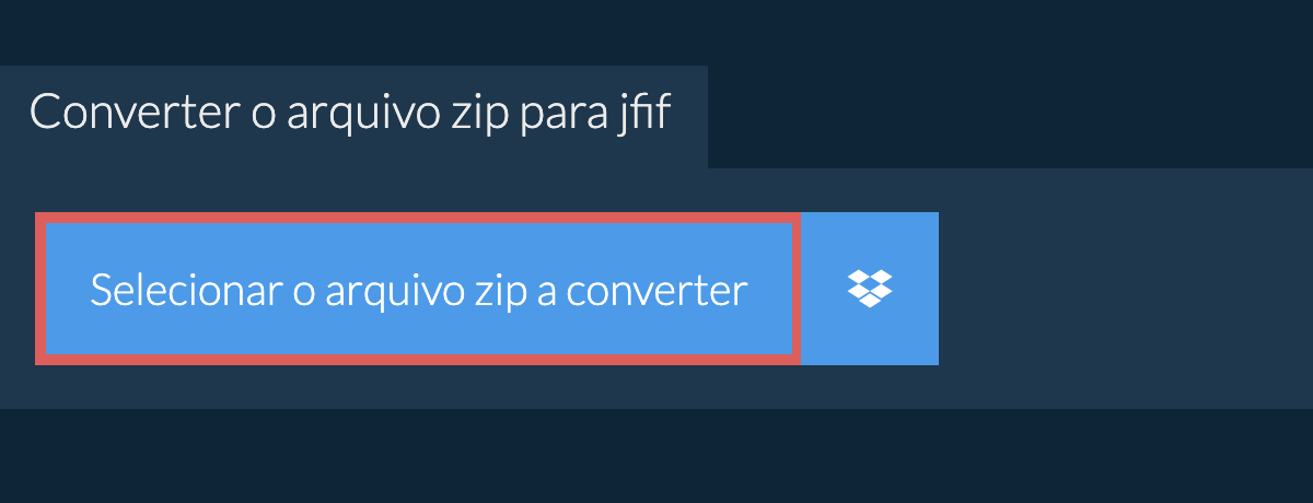 Converter o arquivo zip para jfif