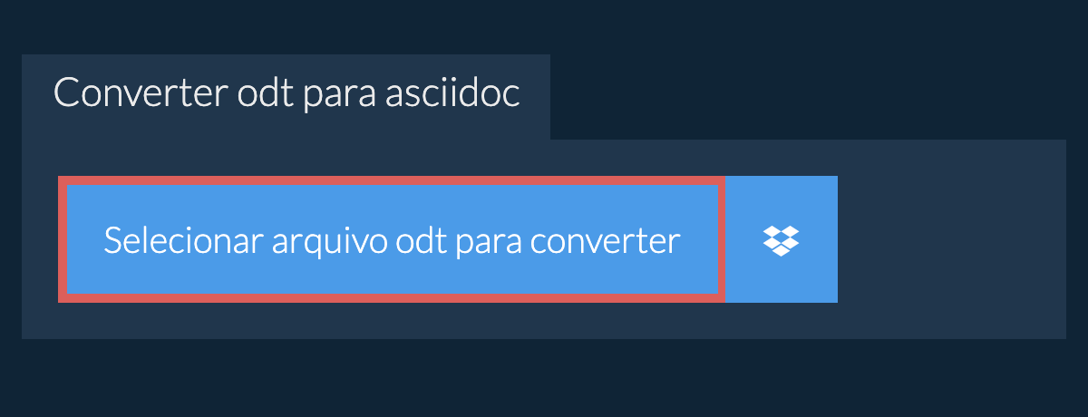 Converter odt para asciidoc