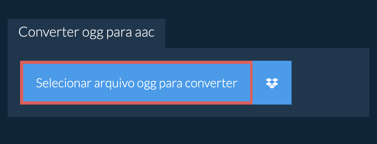 Converter ogg para aac