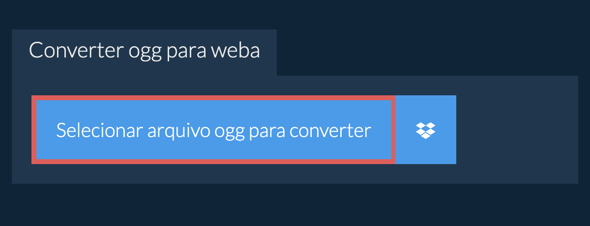 Converter ogg para weba