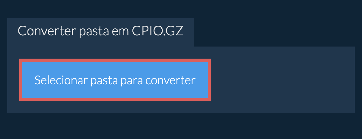 Converter pasta em cpio.gz