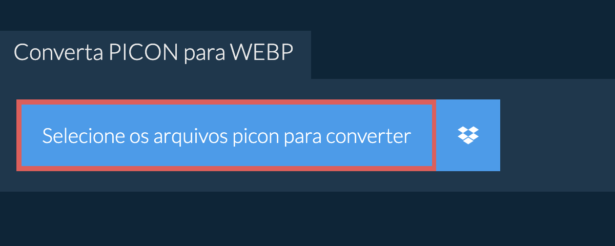 Converta picon para webp