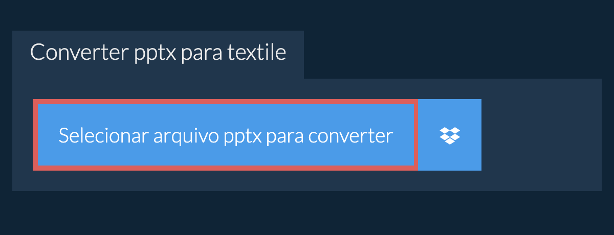 Converter pptx para textile