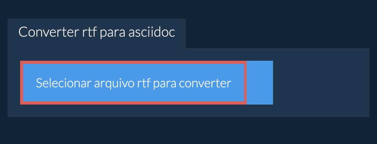 Converter rtf para asciidoc