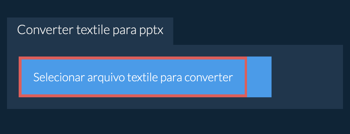 Converter textile para pptx