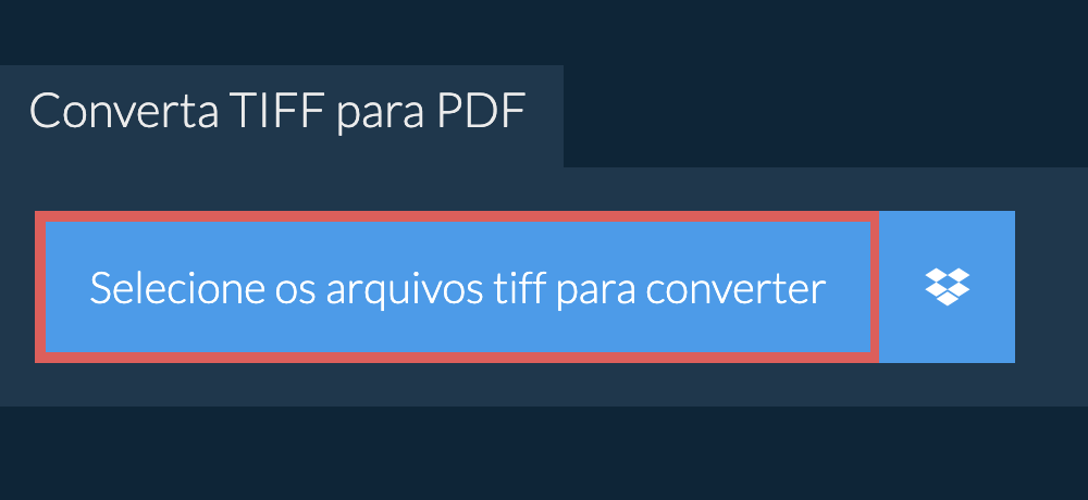 Converta tiff para pdf