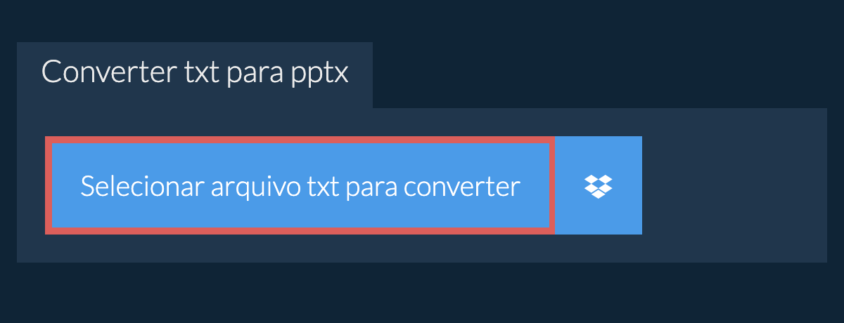 Converter txt para pptx
