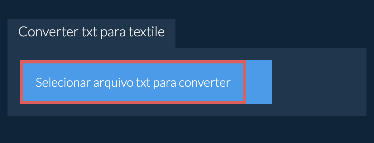 Converter txt para textile