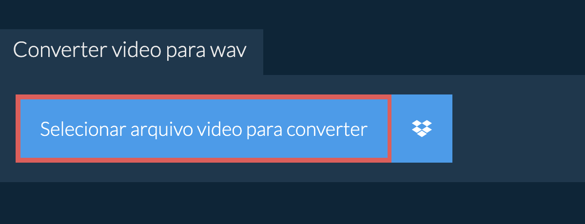 Converter video para wav