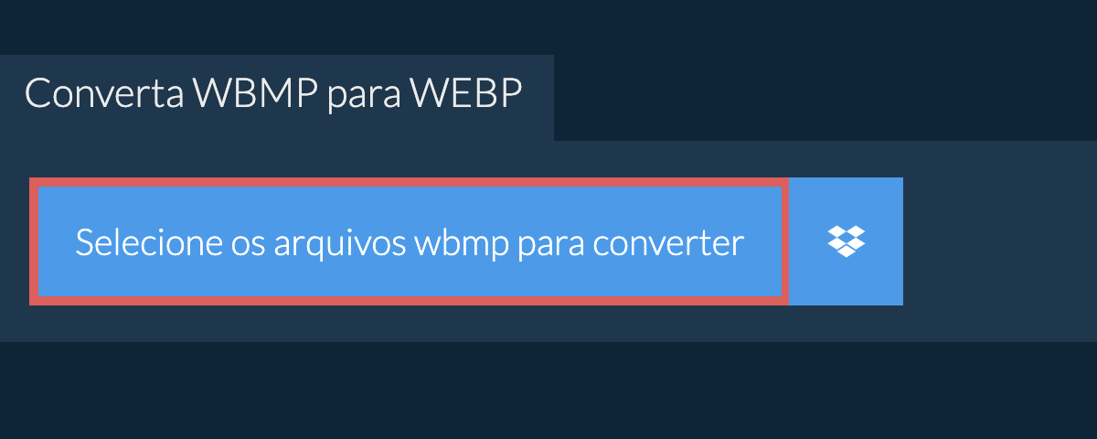 Converta wbmp para webp