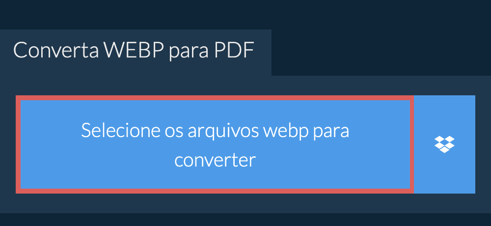 Converta webp para pdf