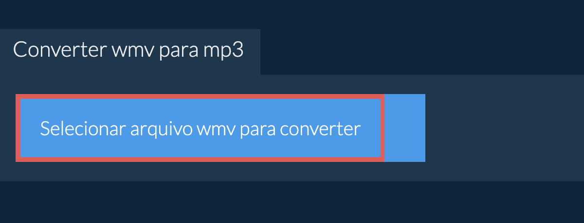 Converter wmv para mp3