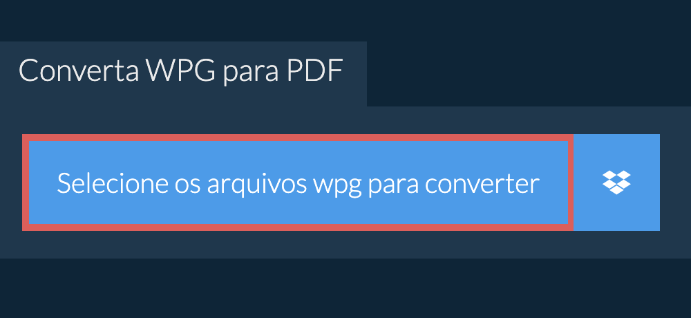 Converta wpg para pdf