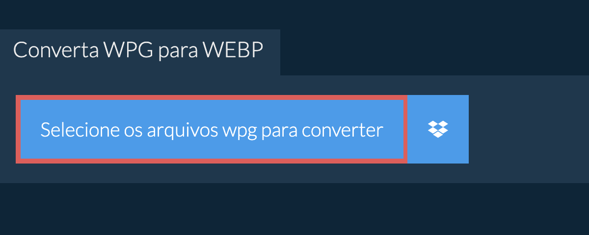 Converta wpg para webp