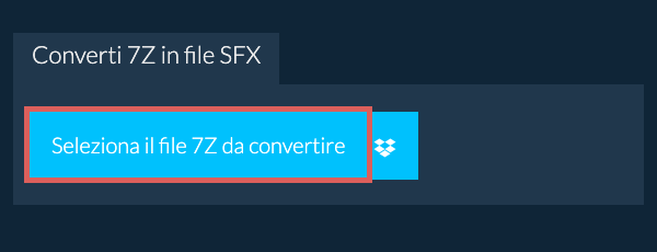 Converti 7Z in file SFX