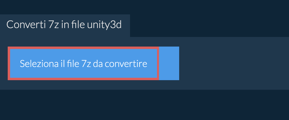 Converti 7z in unity3d