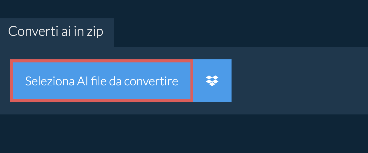 Converti ai in zip