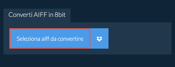 Seleziona aiff da convertire