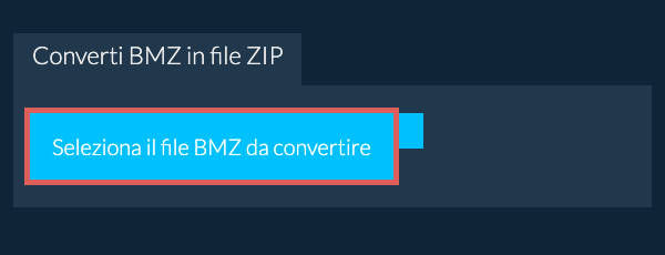 Converti BMZ in file ZIP