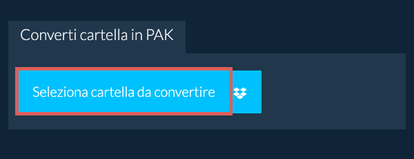 Converti cartella in PAK