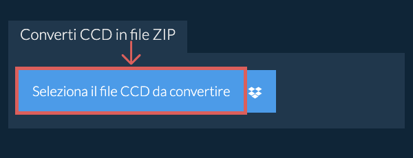 Converti CCD in file ZIP
