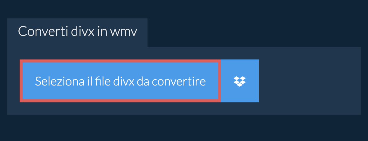 Converti divx in wmv