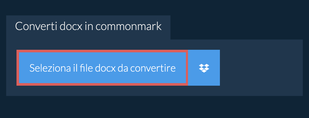 Converti docx in commonmark